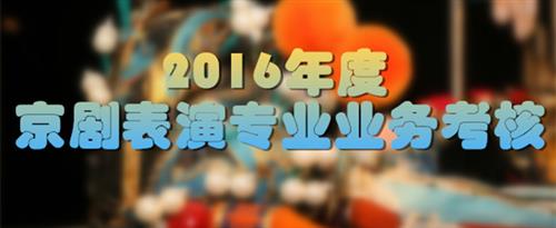 女生的jj黄色网站国家京剧院2016年度京剧表演专业业务考...